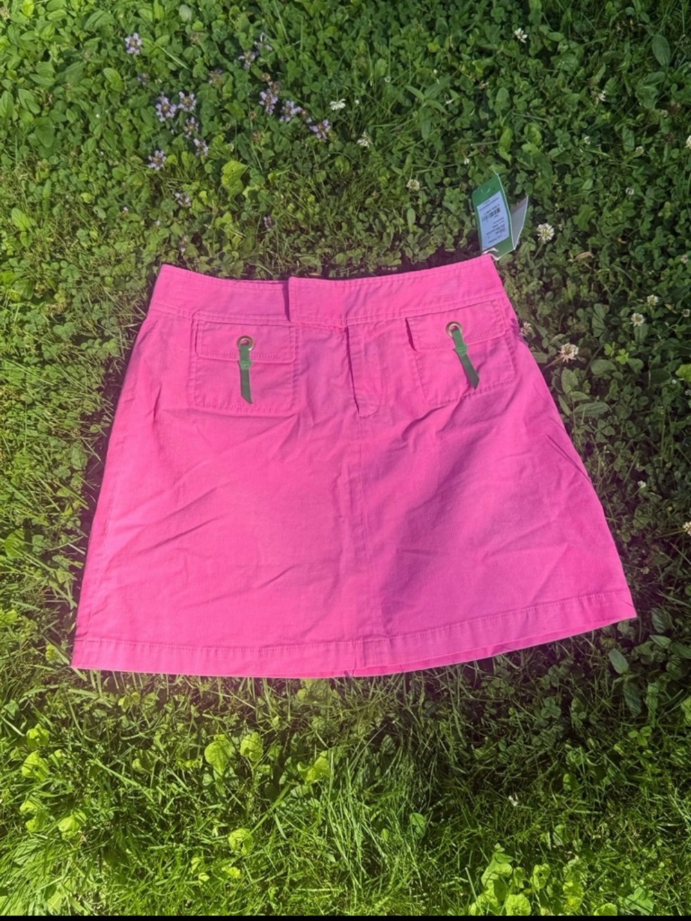 Lilly Pulitzer Hot Pink Mini Skirt with Back Pocket Details